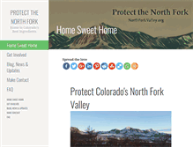 Tablet Screenshot of northforkvalley.org